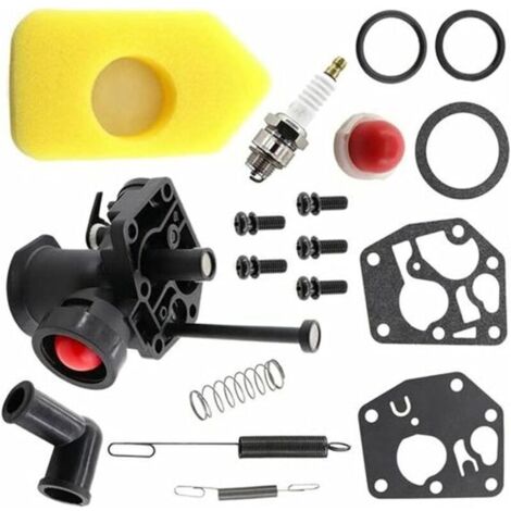 Kit carburateur pour tondeuse à gazon 499809 498809A 494406 et filtre à air 698369 Ressort de régulateur 691859 692211 Membrane 795083 495770