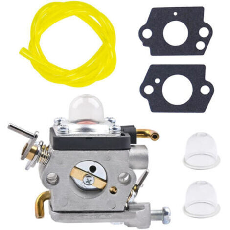 Kit carburatore 523012401 e 596658301 per tosaerba Husqvarna 122HD45 e 122HD60, comprensivi di guarnizioni, tubi flessibili e sfiati dell'olio.