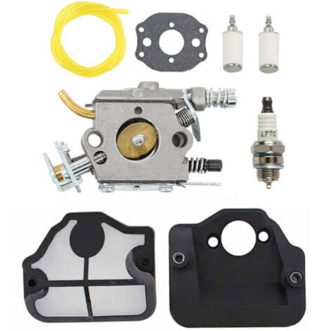 Kit carburatore Husqvarna 36 41 136 137 141 142 per WT-834 WT-657 WT-529 WT-289 WT-285 WT-239 WT-202, sostituisce 530071987 530019172 530035482, con filtro aria e filtro carburante