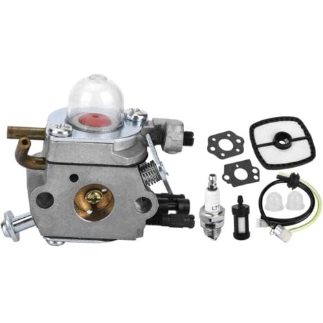 ALOVEZ Kit carburatore in alluminio per soffiatore per detriti fogliari Echo PB2155 per Zama C1UK43B Carb ES2100