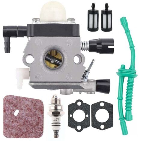 Kit carburatore per decespugliatore Stihl FS38 FS45 FS46 FS55 HS45 HK45 KM55 FC55, carburatore ADEFOL con guarnizioni + candela + filtro aria + filtro, accessori di ricambio