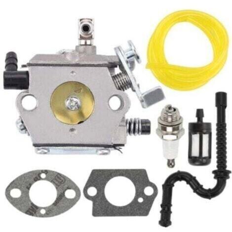 Kit carburatore per motosega Stihl 028 028AV 028, kit di riparazione, candele, tubi del carburante e pezzi di ricambio.