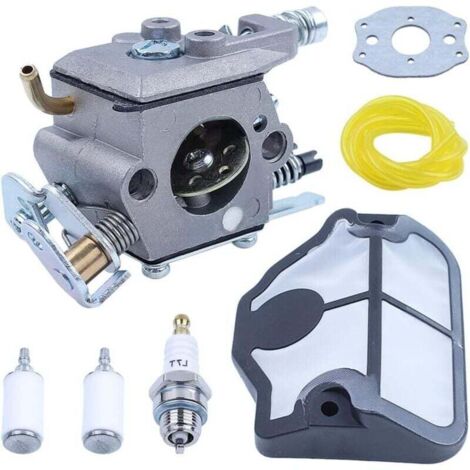 Kit carburatore per motoseghe Husqvarna 36, 41, 136, 137, 141 e 142. Sostituisce i codici OEM 530071987, 530019172 e 530035482. Sostituisce Zama C1Q W29E.