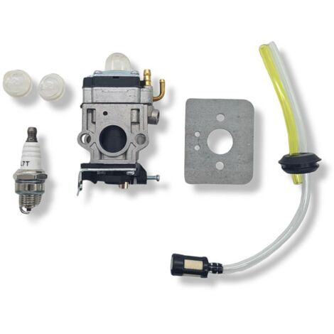 KIT CARBURATORE TUBI FILTRO CANDELA DECESPUGLIATORE TAGLIAERBA SCOPPIO43 50 CC