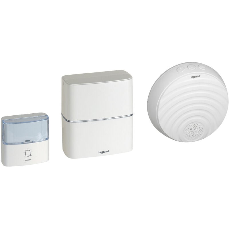Legrand - Kit carillon radio sans fil Sérénité double à piles - blanc