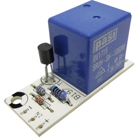 KIT CARTE RELAIS KEMO B197 (KIT À MONTER) 12 V/DC PUISSANCE DE SORTIE 30 V/DC - 6 A 1 SORTIE RELAIS 1 PC(S)