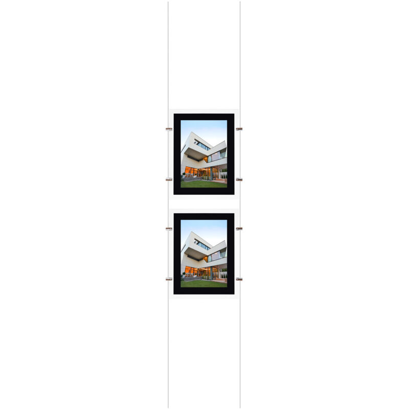 

Kit Cartel Expositor LED DIN A3 Vertical 2 Carteles - 2 Carteles