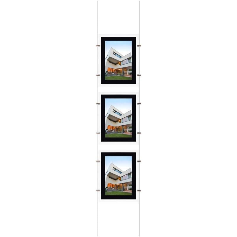 

Kit Cartel Expositor LED DIN A3 Vertical .3 Carteles - 3 Carteles