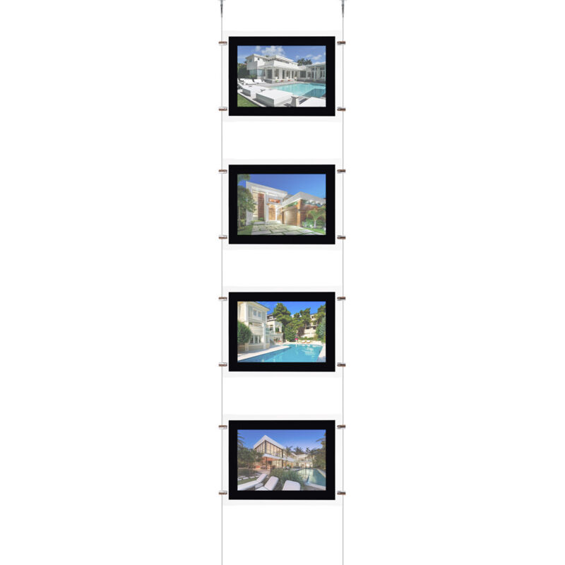 Efectoled - Kit Cartello Espositore led din A3 Orizzontale 4