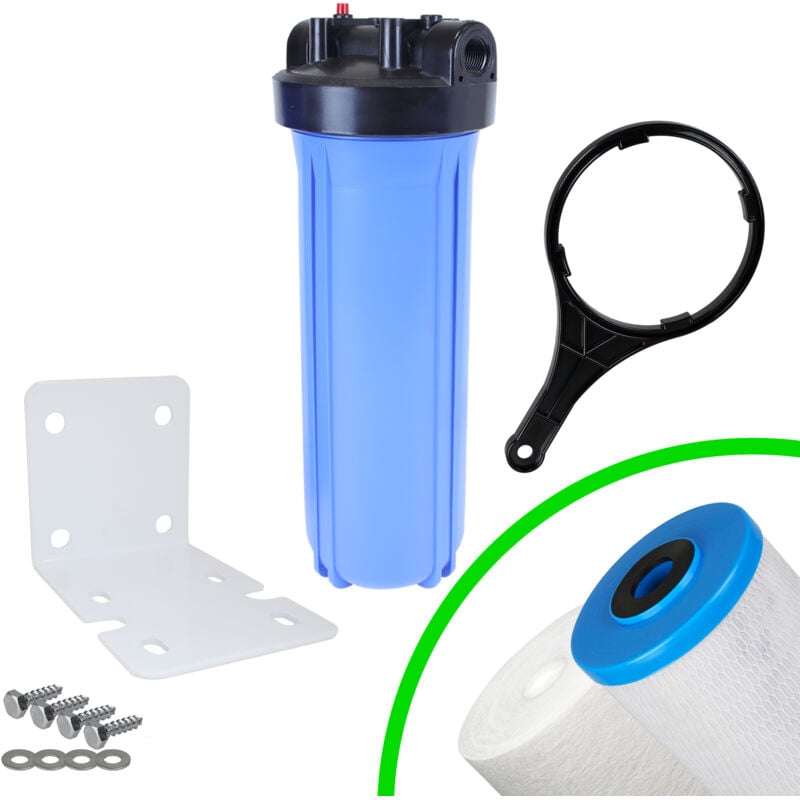 Kit Carter porte filtre complet FHPP-20BB Big Blue 20'' entrée/sortie 1'' femelle Crystal Filter