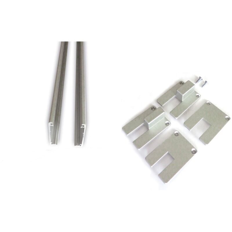 Scrigno - Kit de boîtier de mâchoire en verre pour Essential L=1200 mm Efet.Inox