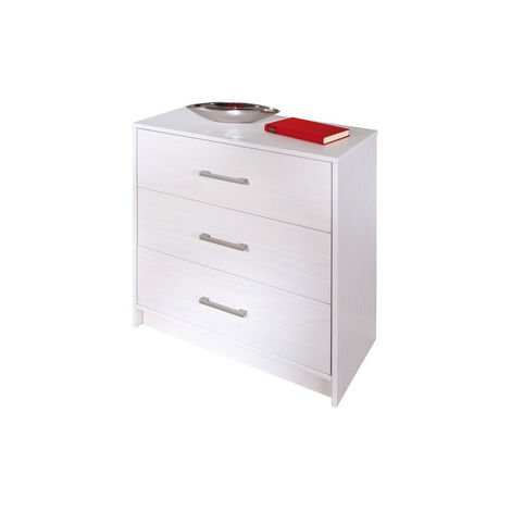 KIT CASSETTETTONE CASSETTIERA 3 IN LEGNO MASSELLO NEW YORK CM. 70X35X71H