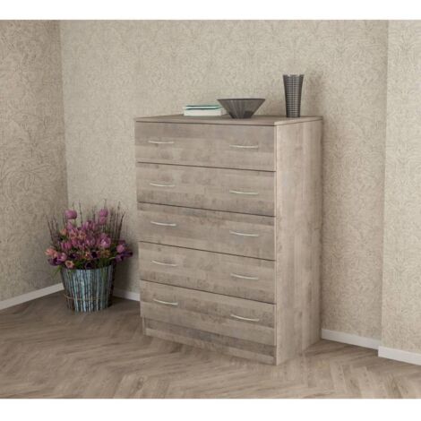 KIT CASSETTIERA 5C 80X45X111 CM  ROVERE PL.