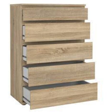 KIT CASSETTIERA 5C NOVA 77X40X107 QUERCIA