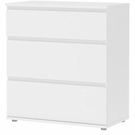 KIT CASSETTIERA CASSETTONE 3 CASSETTI NOVA BIANCO O ROVERE