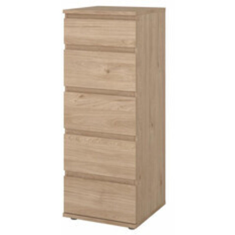 Kit Cassettiera Nova 5 Cass 40,2x40x106,6cm Rovere