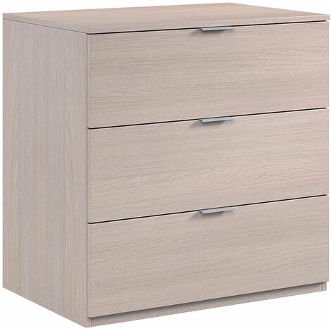 Kit cassettone 3c cm.80x38x77 rovere chiaro