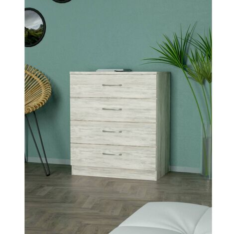 KIT CASSETTONE 4C 70X40XH72 CM BIANCO GES.