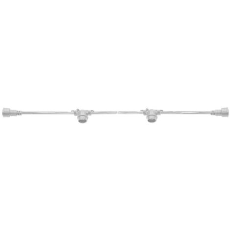 KIT CATENARIA BIANCA 10M IP65 CON 10 PORTALAMPADE