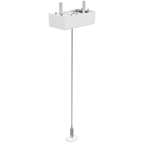 Kit Cavo Singolo 2Mt E Rosone Ego Alluminio Color Bianco