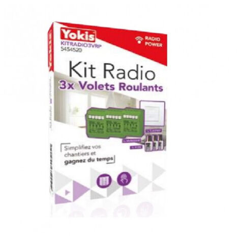 Kit Central. 3 Volets Roulants (KITRADIO3VRP)