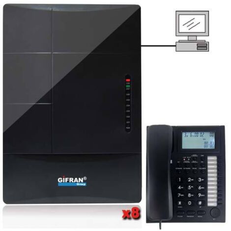 Kit centralino telefonico programmabile da pc 32 interi