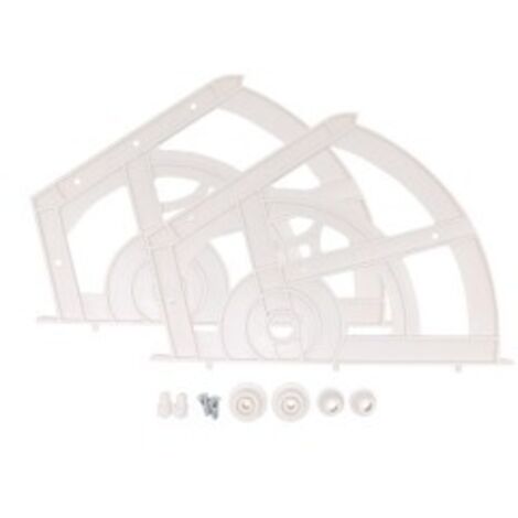 Kit cerniera in plastica compasso 280mm per scarpiera 94025