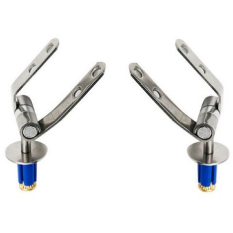 KIT CERNIERE INOX FISSA AD ESPANSIONE MOD. S05