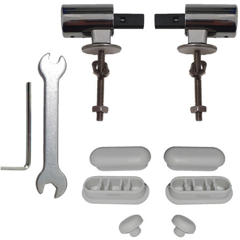 Kit Cerniere Soft Close + paracolpi in gomma H6 per copriwater termoindurente