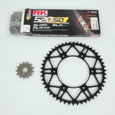 Kit chaîne Afam pour moto KTM 125 EXC 1995 à 2010 13X50 Pas 520