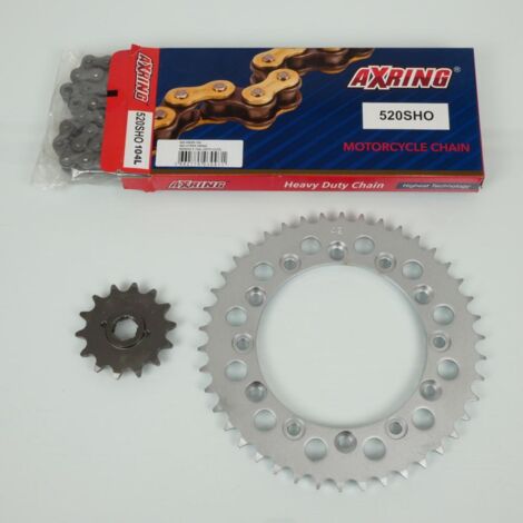 Kit chaîne Axring pour moto Honda 350 XLR 1984 à 1987 14X42 P 520