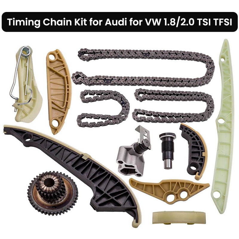 Kit Chaîne Distribution Pour Audi A3 A4 A5 A6 VW GOLF EOS Passat SKODA 1.8 2.0
