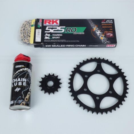 Kit chaîne FE pour moto Kawasaki 1000 Z 2010 à 2013 15x42 Pas 525