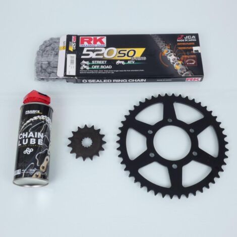 Kit chaîne FE pour moto Kawasaki Z 650 2017 à 2023 15x46 Pas 520
