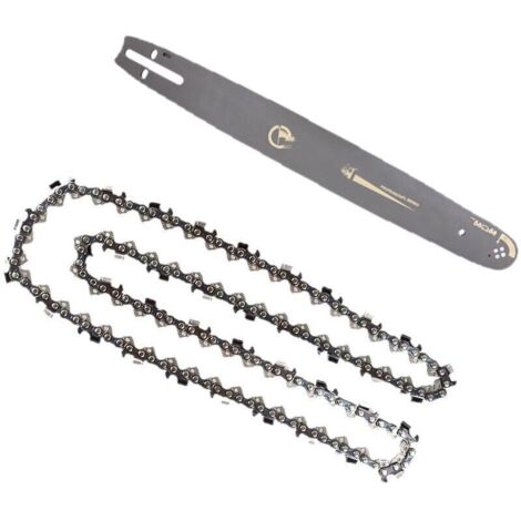 Kit Chaine Guide 50 cm, 20 pouces + 2 chaines 76 maillons pour tronçonneuse A