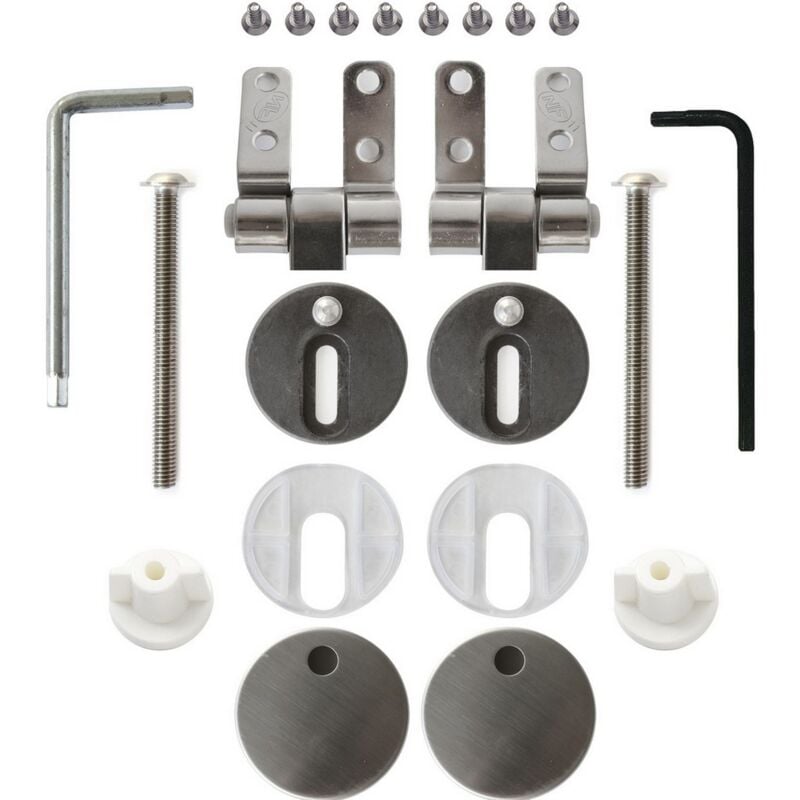 Olfa - Kit charnière déclipsable descente manuelle pour abattant wood slim