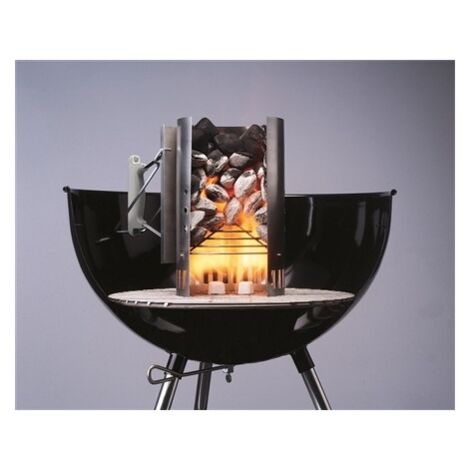 Kit cheminée allumage Weber Rapidfire + briquettes 2 kg + 6 cubes allume-feu 17631