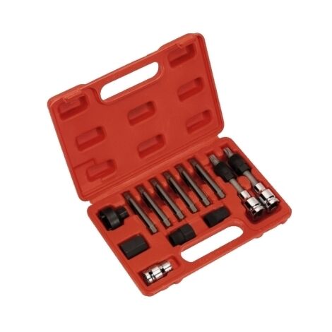 Kit chiavi manutenzione/montaggio/smontaggio puleggia/alternatore 13 pz in valigetta
