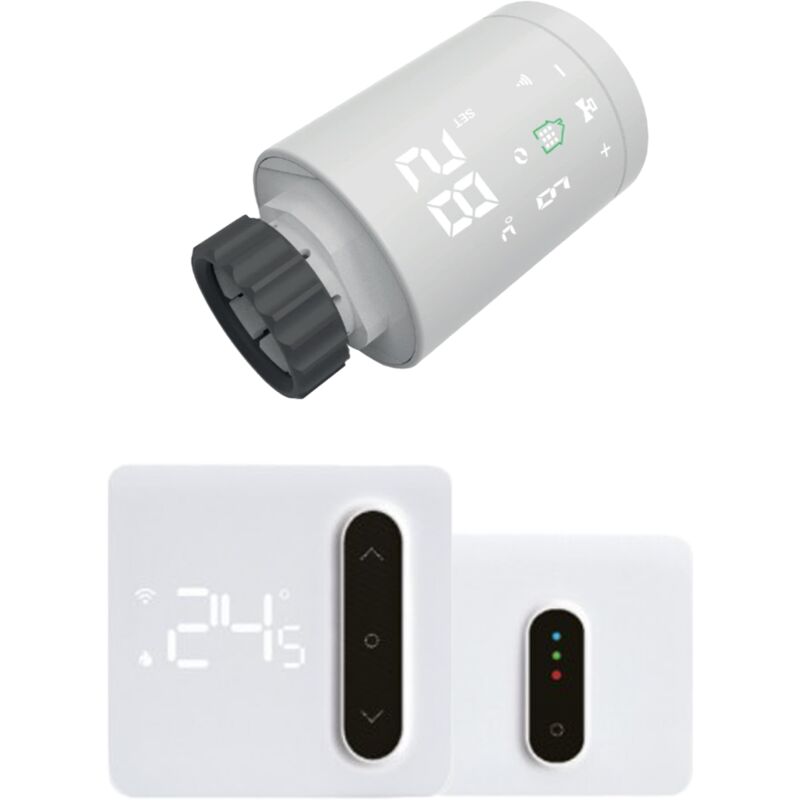 Kit Chronothermostat intelligent + 1 vanne thermostatique Wi-Fi