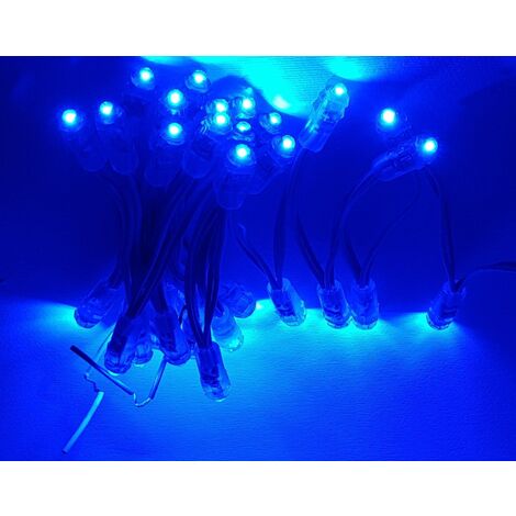 KIT CIELO STELLATO 50 LED DA INCASSO PUNTI LUCE BIANCA / BLU CONTROSOFFITTO  Blu - No