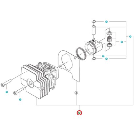 KIT CILINDRO KIT 546057601 ORIGINALE HUSQVARNA