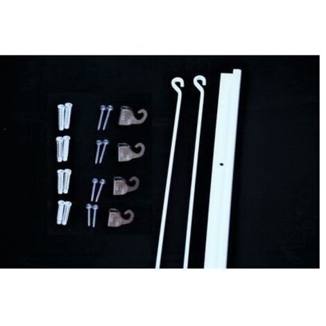 Kit cimaise laqué blanc en 2m - CIVIC INDUSTRIE - 23145342