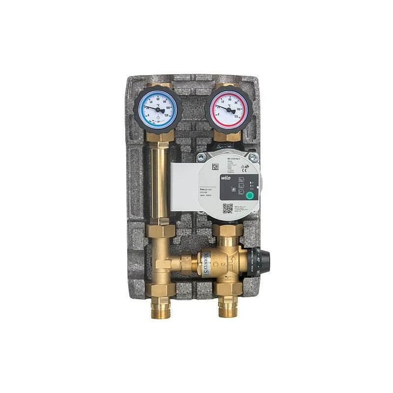 Kit circuit de chauffage Easyflow DN20(3/4'), mélangeur 20-43°C Wilo Para 15/6 sc