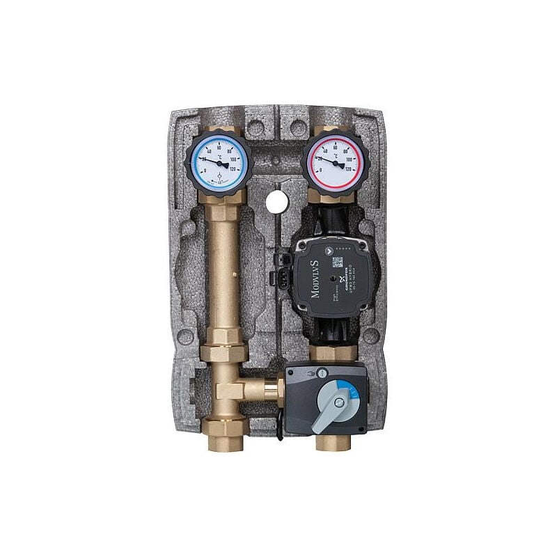 Kit circuit de chauffage Easyflow DN25-circulateur 3 voies+servomoteur Grundfos UPM3 Hybride 25-70