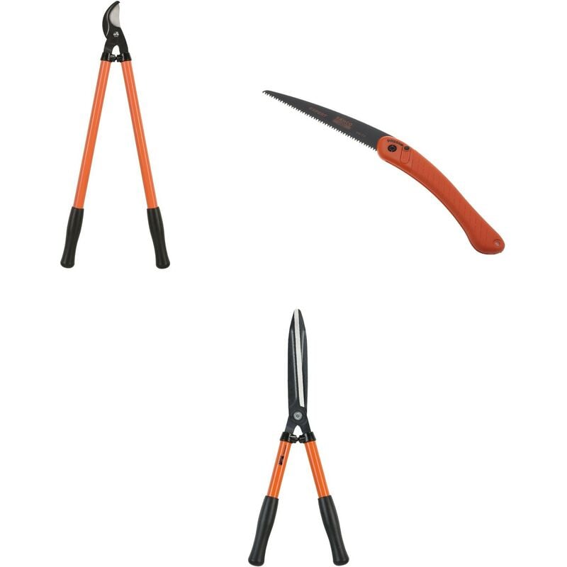 Bahco - Kit cisaille P59-25-F, ébrancheur P140-F et scie arboricole PG72