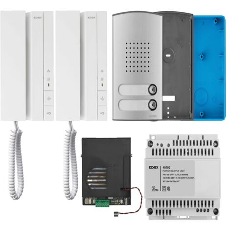 Kit citofonico bifamiliare due fili plus ELVOX Vimar K40540.E2