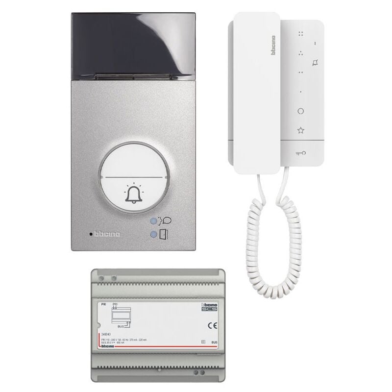 Kit d'interphone Bticino classe 100A16M 2 fils unifamiliale 364231
