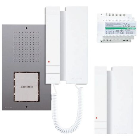 Kit citofono bifamiliare comelit intercomunicante 2 fili 2 famiglie citofoni 2719W