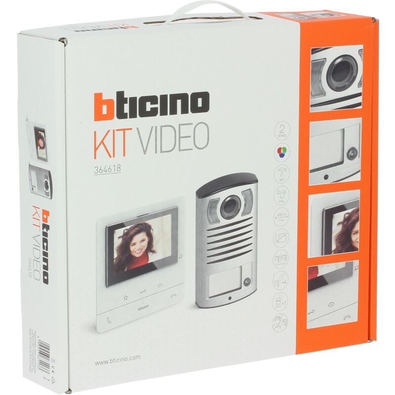 Kit villa visiophone Classe 100 Basique pour villa bticino BT364618