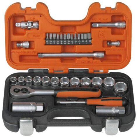 Kit Cle a cliquet avec 14 douilles et 13 embouts